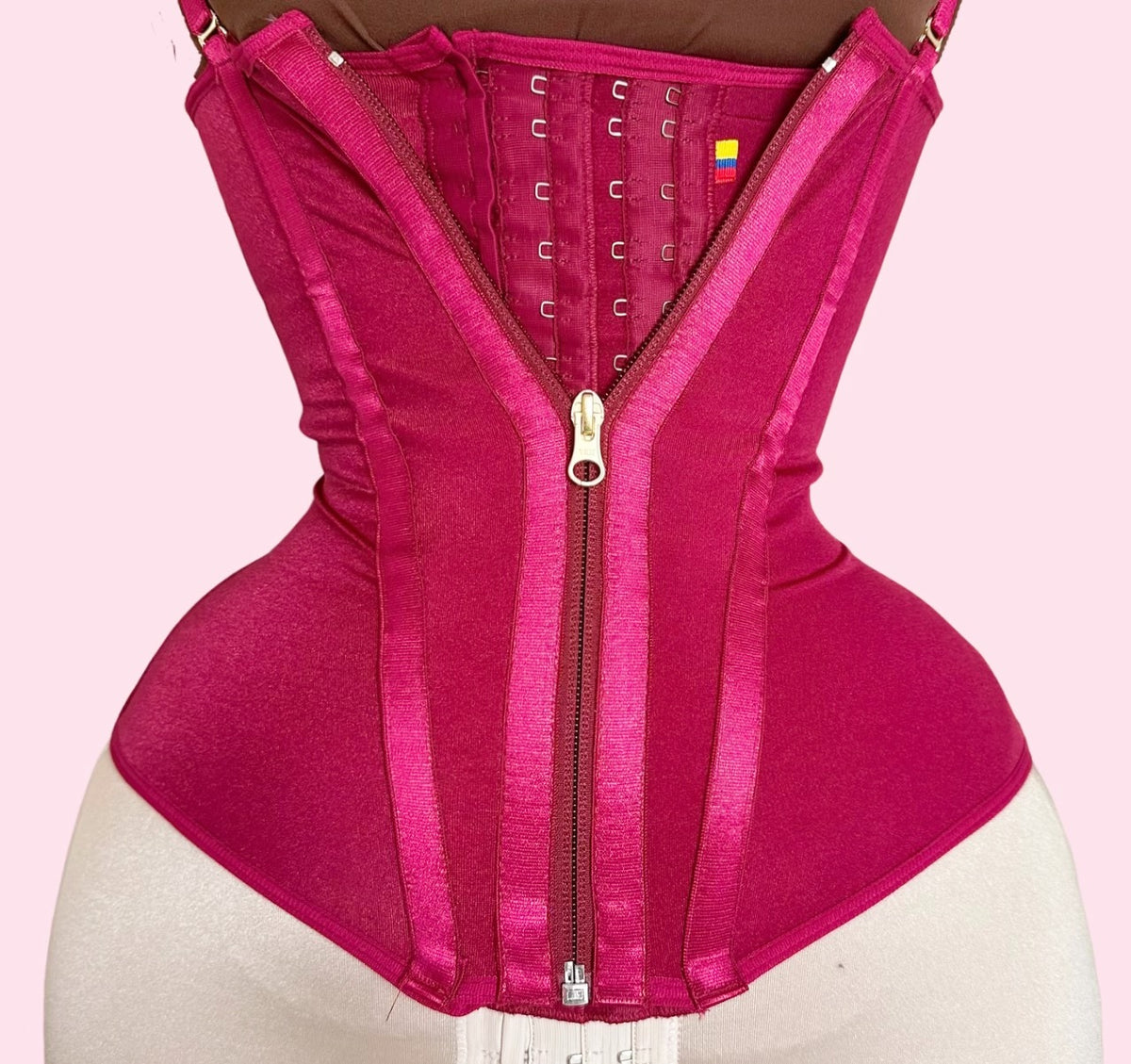 Premium colombian corset/Waist trainer Burgundy Fit Doll Collection