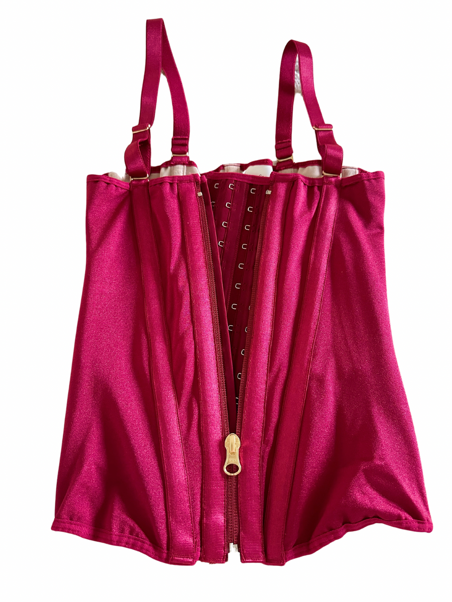 Premium colombian corset/Waist trainer Burgundy Fit Doll Collection