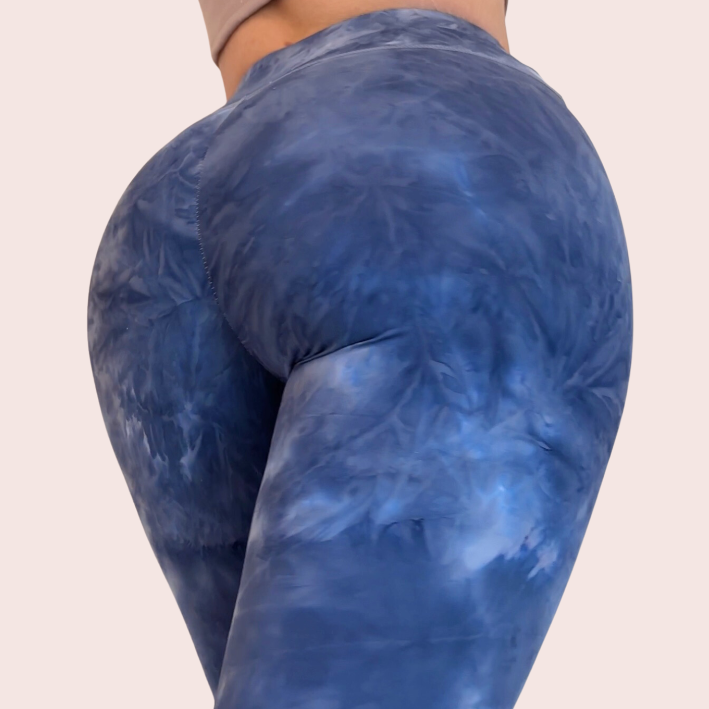 Blue Dolly scrunch booty leggings set